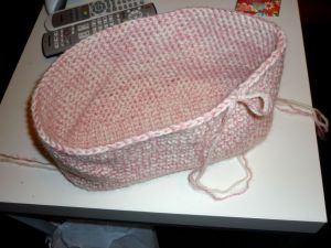 Soft and Lush - Adelina's crochet bag from the bottom - up.