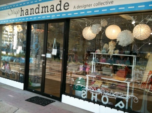 Shop Handmade window today - June 19, 2010.