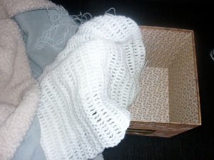 Soft and Lush baby blanket, treble crochet